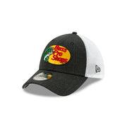 Bass Pro Shop New Era 39THIRTY 3930 Mesh Flexfit Cap Hat Dark Gray/White Crown Dark Gray Visor